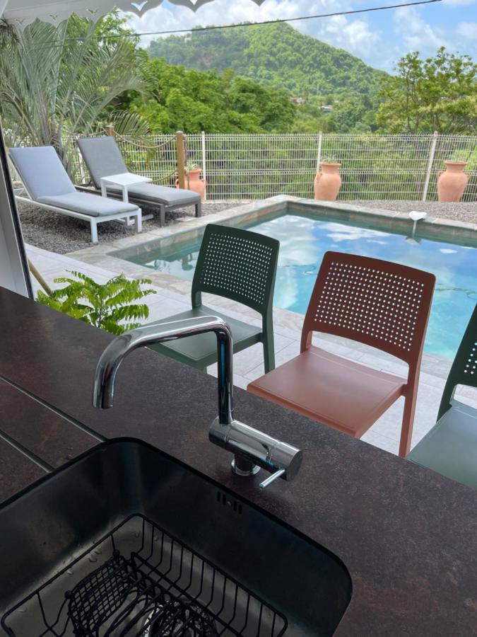 Les Appart Villa Sunbay Caraibes Avec Piscine Privative Vue Mer Et Montagne Le François Buitenkant foto
